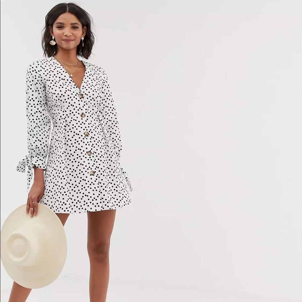 ASOS polka dot dress